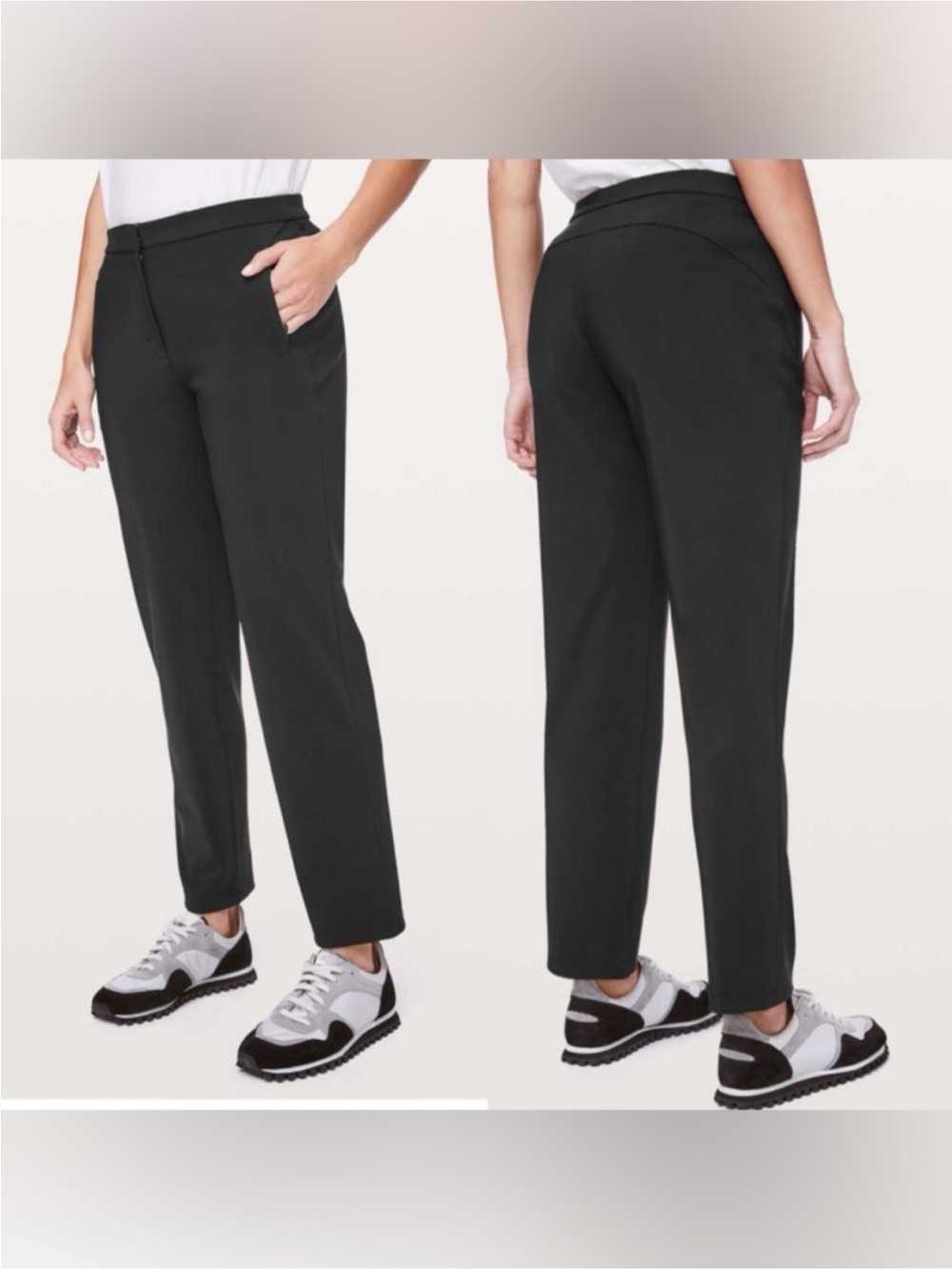 Lululemon black on the move pant light size 6